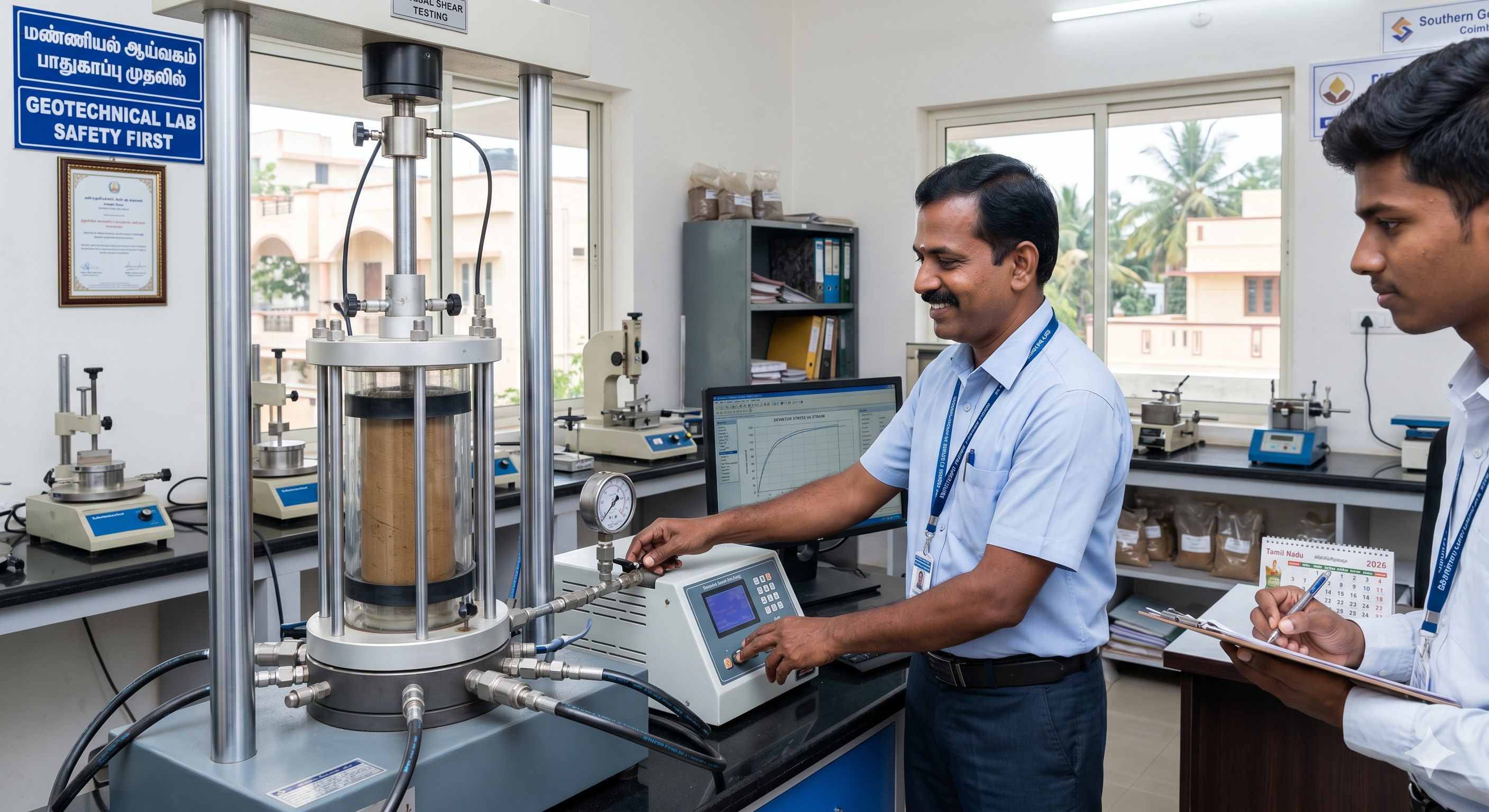 Triaxial Shear Test Equipment